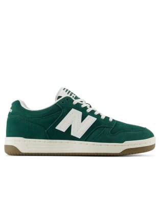 New Balance 480 trainers in green - view 1