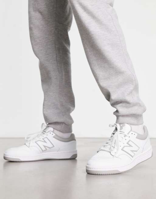 New Balance – 480 – Vita sneakers med grå detaljer, 4 av 4