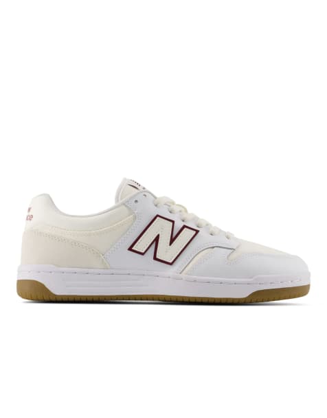 New Balance 480p trainers in sea salt - view 1
