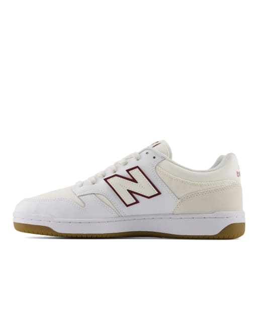 New Balance 480p trainers in sea salt, 3 of 4