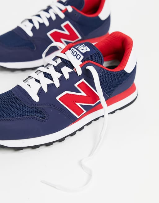 New balance bleu et cheap rouge homme