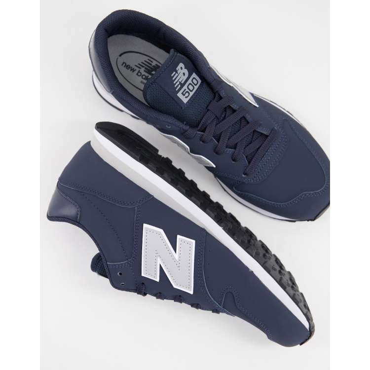 New balance 500 blu navy hot sale