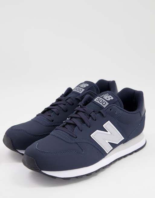 New Balance 500 Baskets classiques Bleu marine ASOS