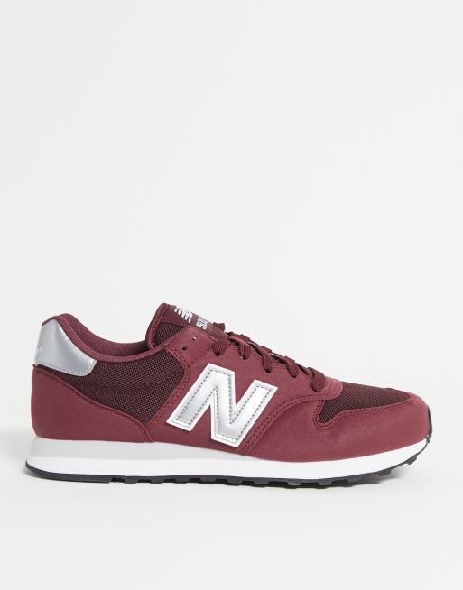 New Balance 500 Bordowe buty sportowe