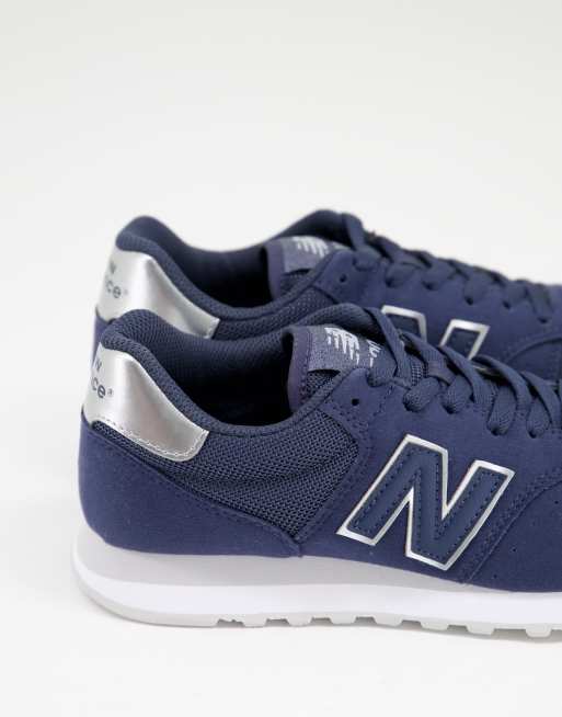 New Balance - 500 classic sneakers i marineblå, 2 af 4