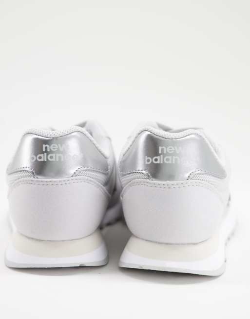 New balance 500 classic hot sale silver