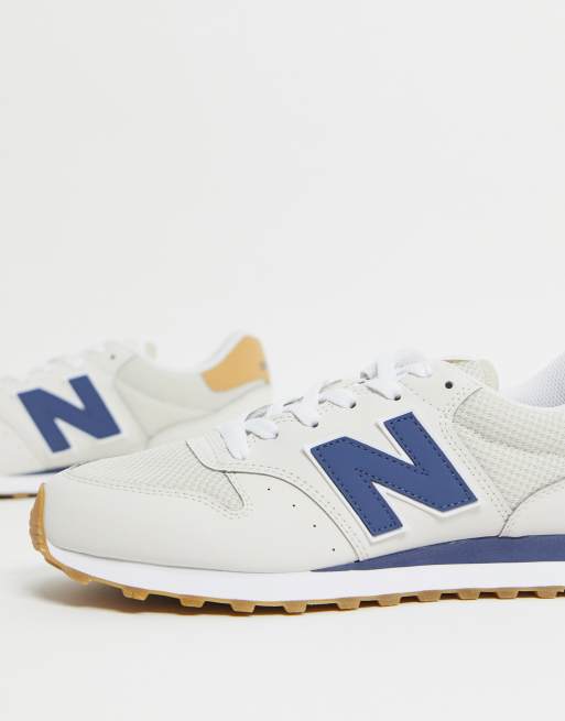 New Balance 500 Classic sneakers in pale white, 4 of 4