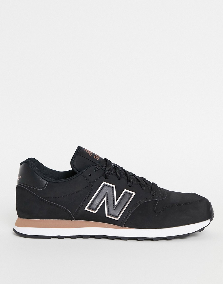 New Balance 500 Classic trainers in black