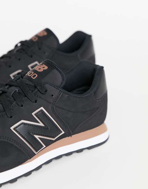 New balance trainers clearance black and rose gold