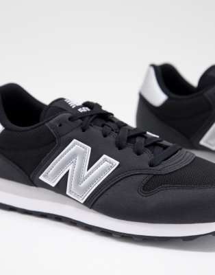 new balance mens 500 trainers black