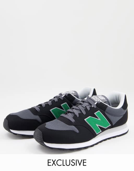 New Balance 500 Classic trainers in black | ASOS