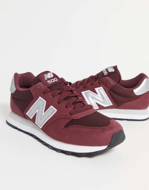 New balance shop maroon trainers