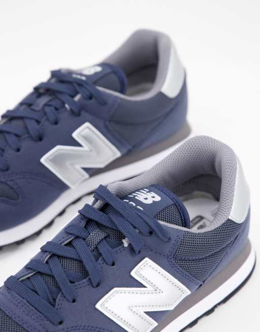 New Balance 500 Classic trainers in navy