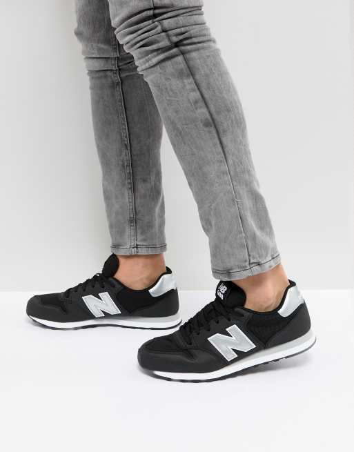 New Balance 500 Czarne buty sportowe ASOS