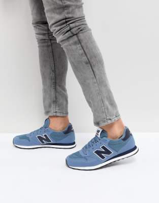 new balance 500 blauw