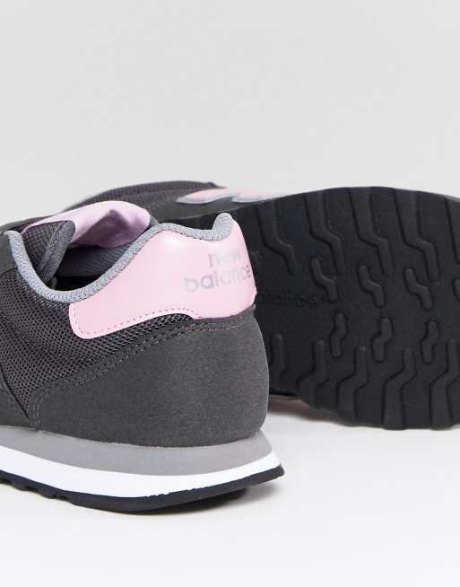 New balance 500 deals grey pink