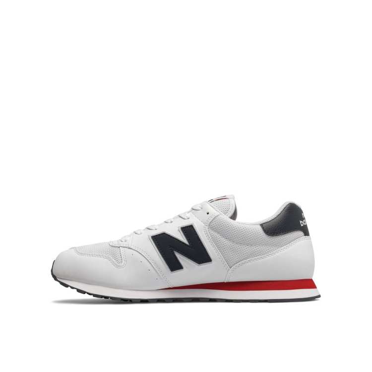 New Balance 500 trainers in white and black