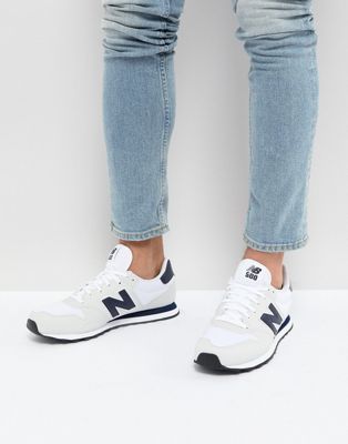 new balance 500 trainers in white
