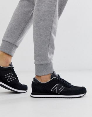 New Balance 501 sneakers in black | ASOS