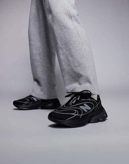 New Balance – 5030 – Svarta och silvermetalliska skor, 2 av 5