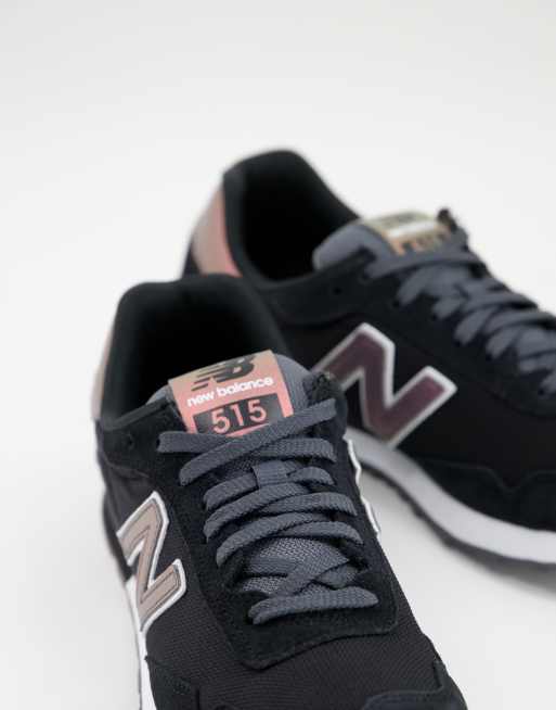 New balance 515 womens black store and gold