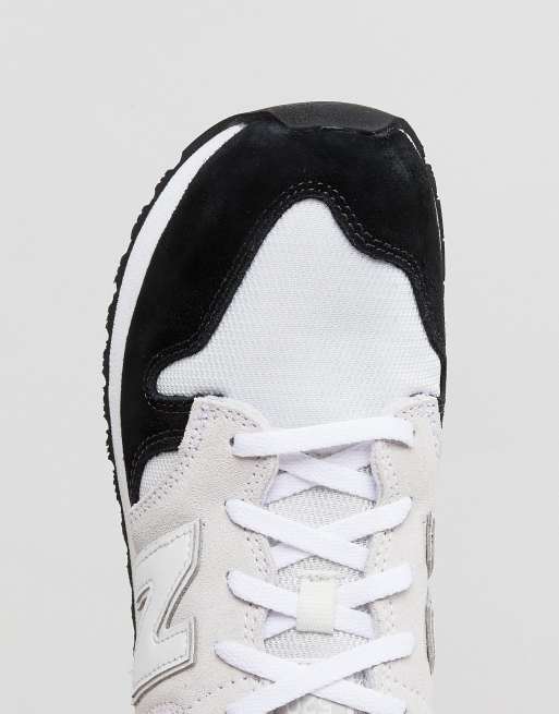 New Balance 5 Colourblock Suede Trainers In White And Black Asos