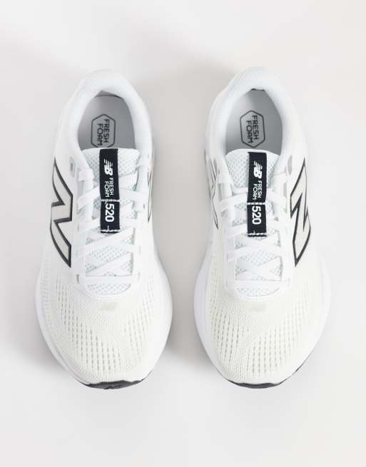 New Balance 520 dames løbesneakers i hvid og sort, 2 af 5