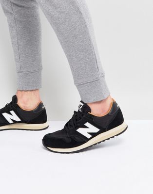 New Balance 520 Suede Trainers In Black 