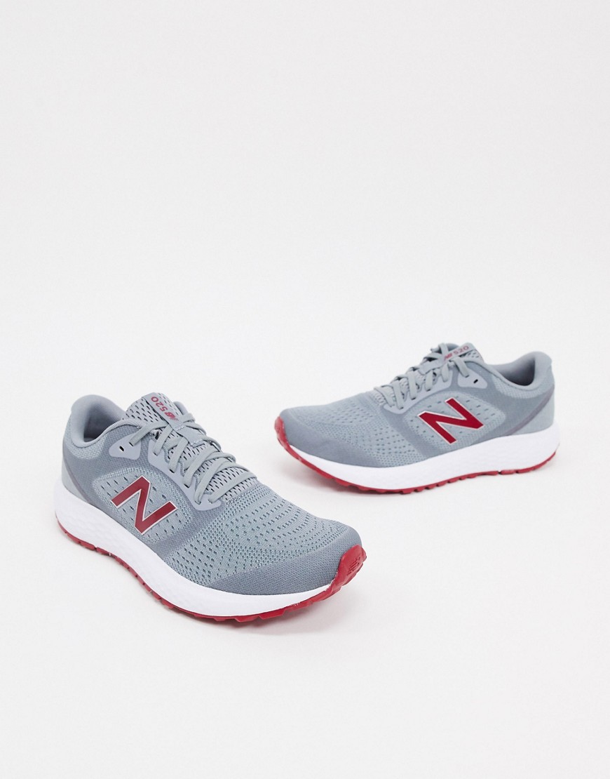 New Balance 520 trainers in grey and red