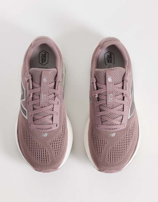 New Balance 520 womens running trainers in mauve pink, 3 of 5