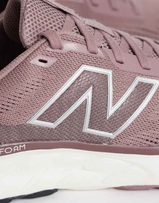 New Balance 520 womens running trainers in mauve pink, 4 of 5