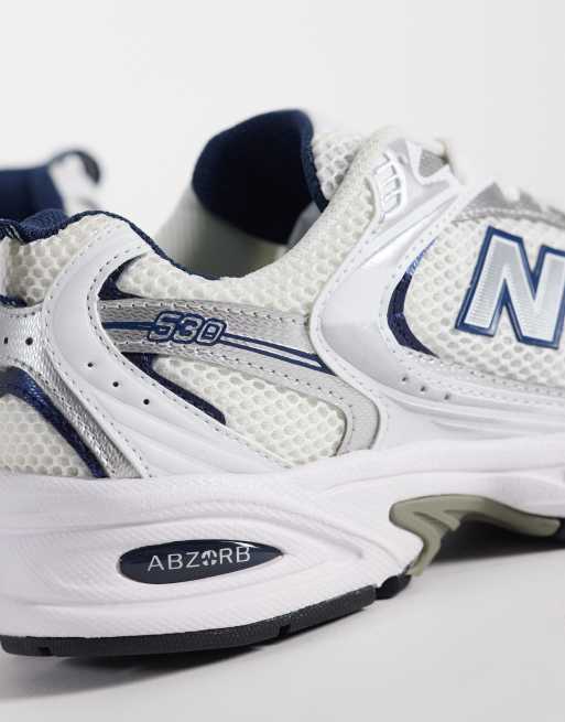 New Balance - 530 - Baskets - Blanc et gris , 5 de 5