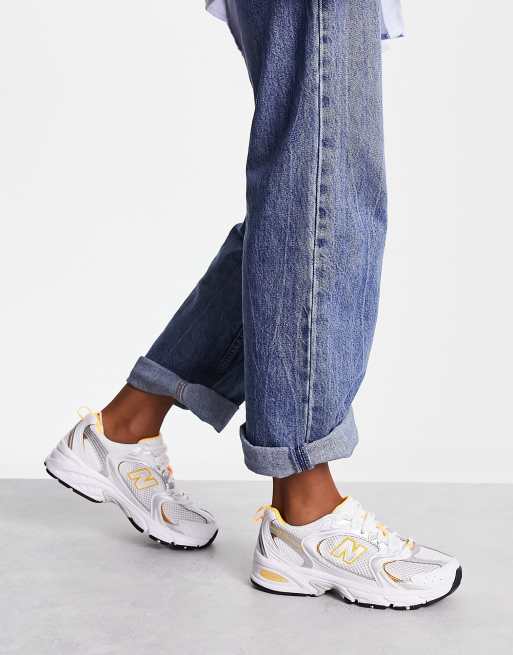 New Balance 530 Baskets Blanc et or ASOS