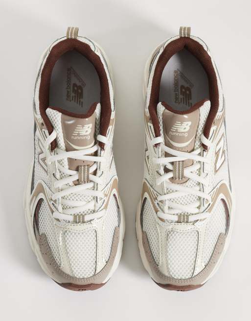 New Balance - 530 - Baskets - Blanc/marron, 3 de 5
