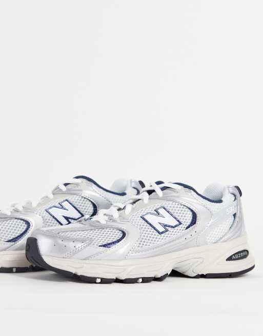 New Balance 530 Baskets Gris et bleu marine