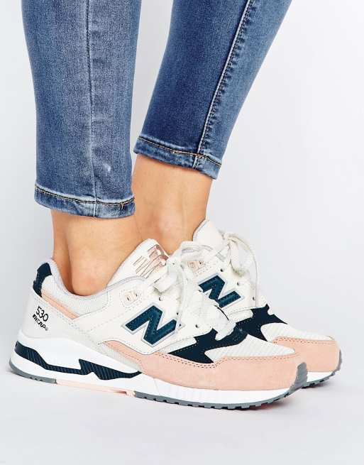 New balance femme outlet blanche et rose