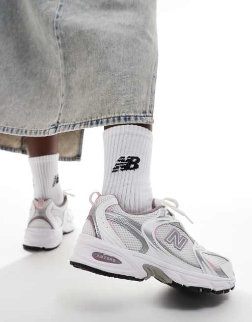 New Balance – 530 – Biało-różowe buty sportowe, 3 z 5