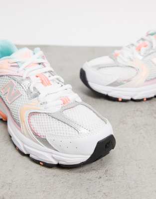 new balance 530 munsell white ginger pink