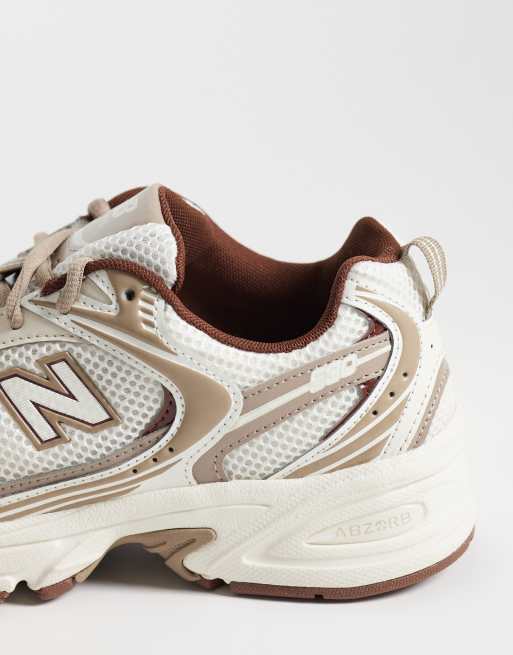 New Balance - 530 - Hvide og brune sneakers, 5 af 5