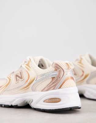 new balance metallic trainers