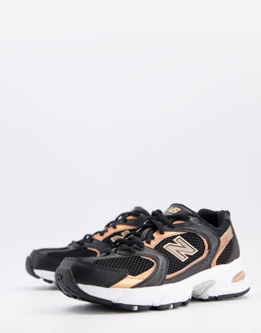 New Balance - 530 - Metalliske sneakers i sort