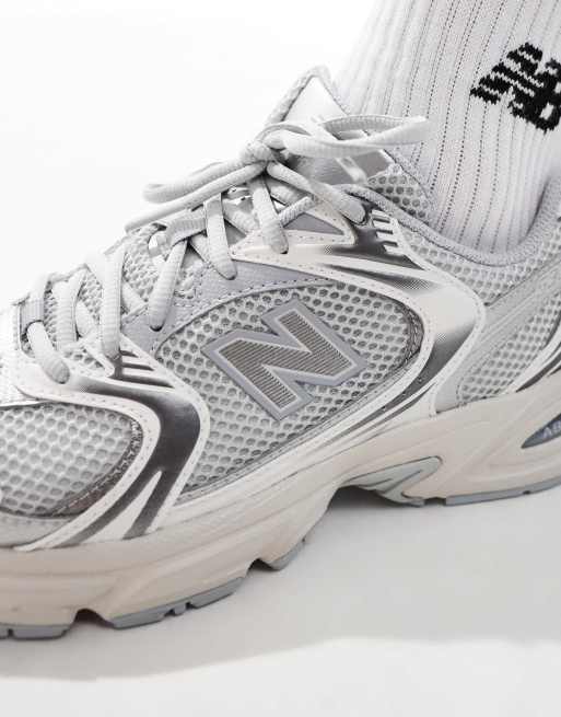 New Balance - 530 - Sølvfarvede/grå sneakers - Kun hos ASOS, 4 af 5