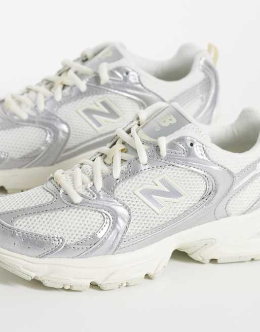 New Balance - 530 - Sølvfarvede metalliske sneakers, 4 af 5
