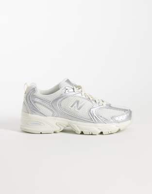 Sneaker in Metallic-Silber Silber 37.5