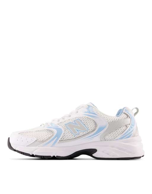 New Balance – 530 – Sneaker in Weiß und Hellblau, 3 von 4
