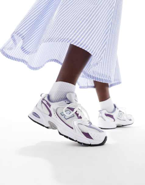 New Balance – 530 – Sneaker in Weiß und Violett - view 1