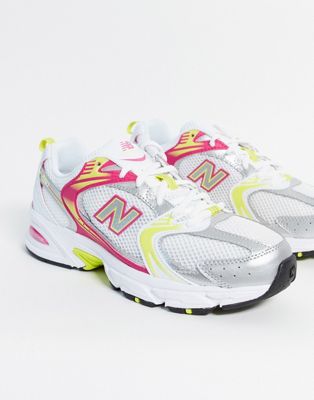 New Balance - 530 - Sneakers bianche e rosa | ASOS