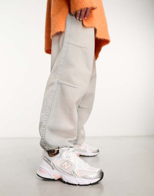 New Balance - 530 - Sneakers i hvid og pastelrosa, 4 af 4