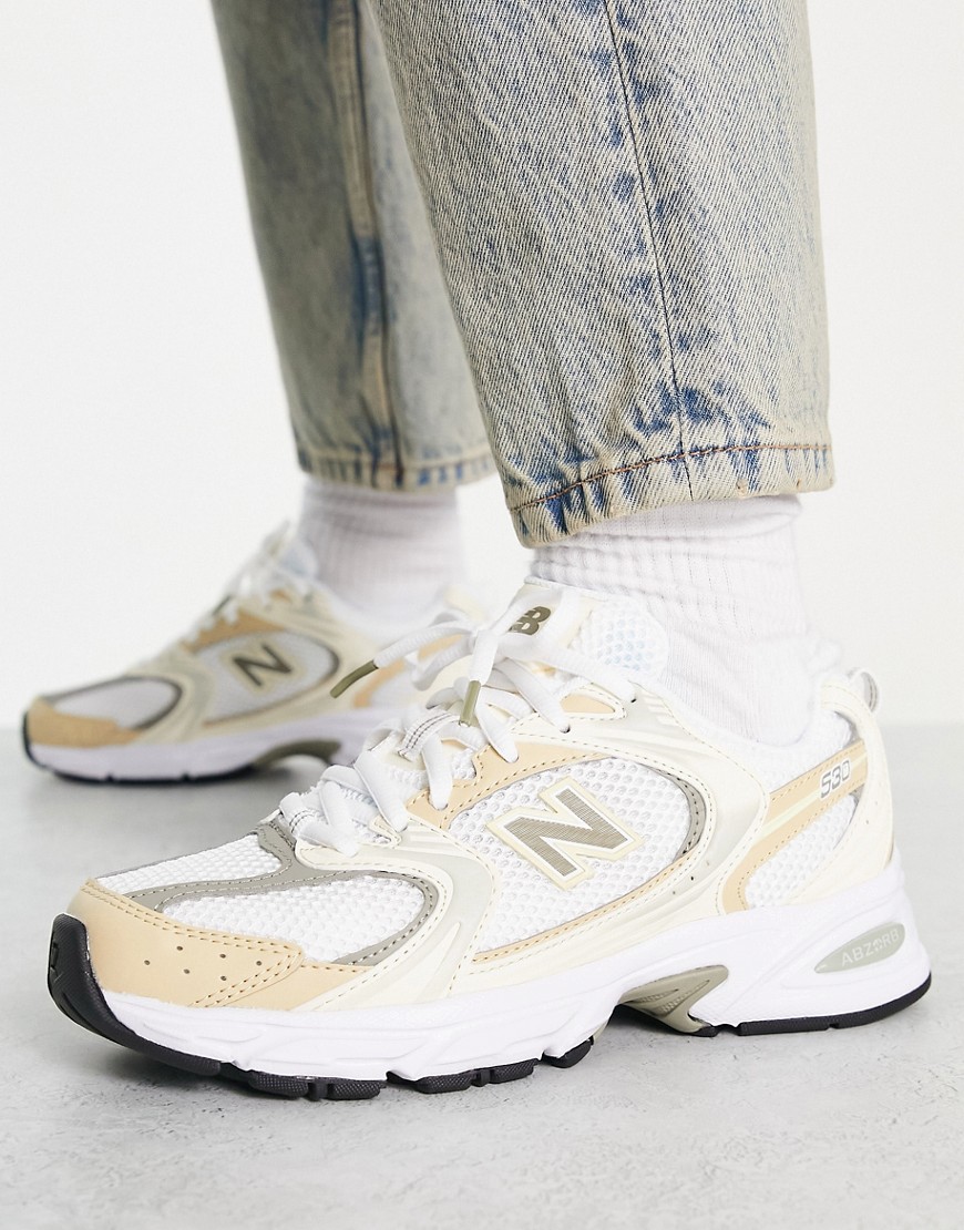 New Balance 530 sneakers in beige and silver - Exclusive to ASOS - BEIGE-Neutral