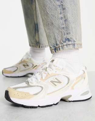 New Balance 530 sneakers in beige and silver - Exclusive to ASOS